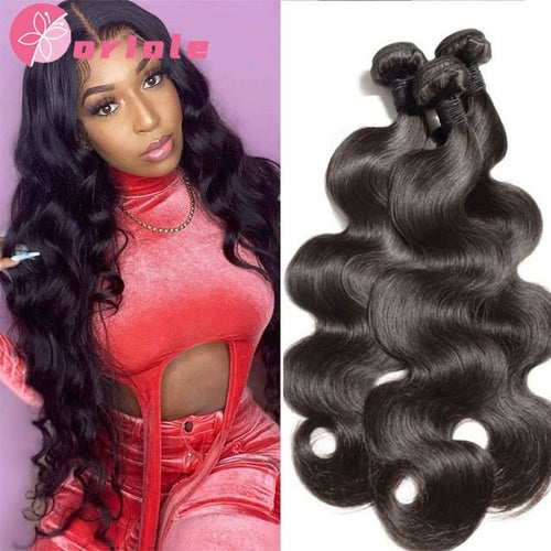 Brazilian Body Wave Human Hair Bundles Natural Hair Weave 3/4 Bundles