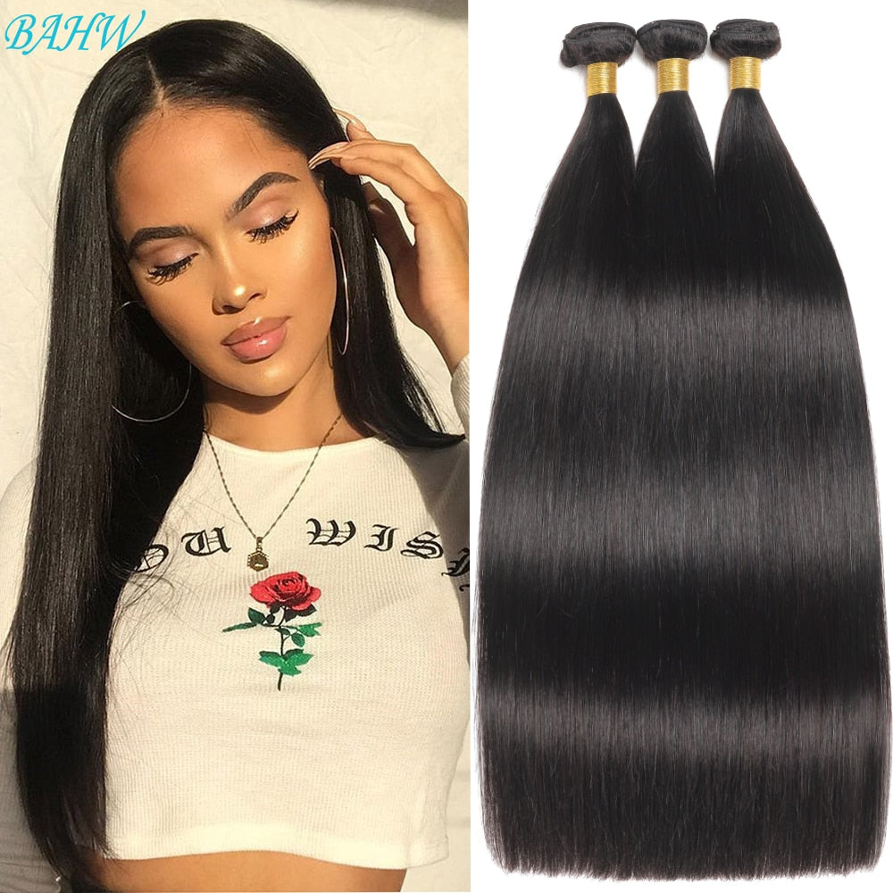 Peruvian Straight Hair Bundles Only Natural Straight Human Hair